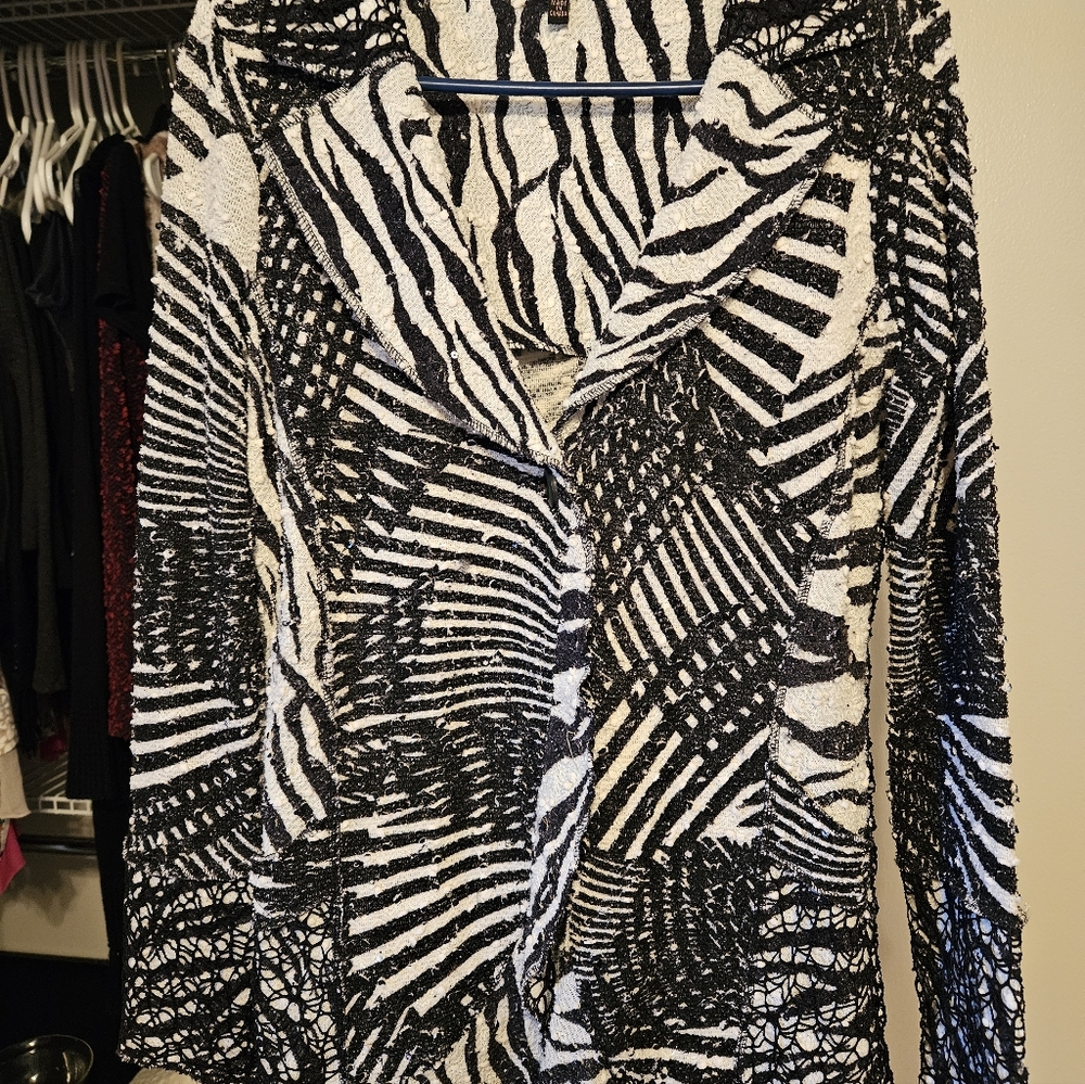 Black and White Zebra Print Jacket